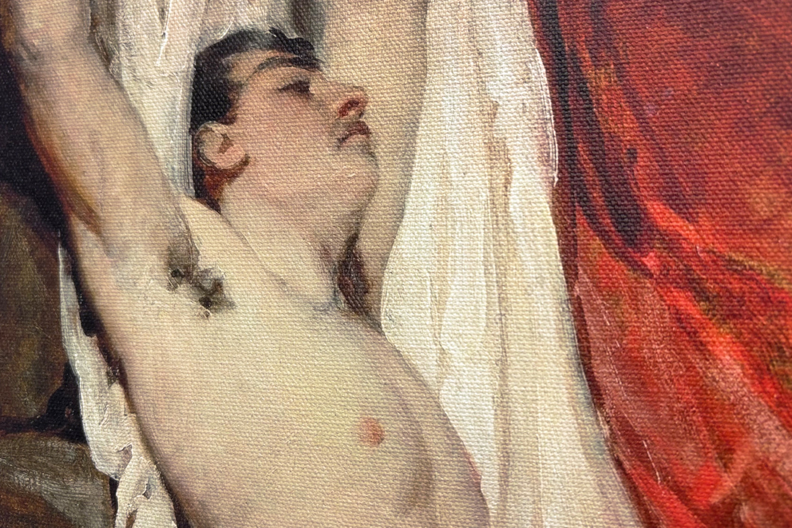 Männlicher Akt mit hochgestreckten Armen - William Etty