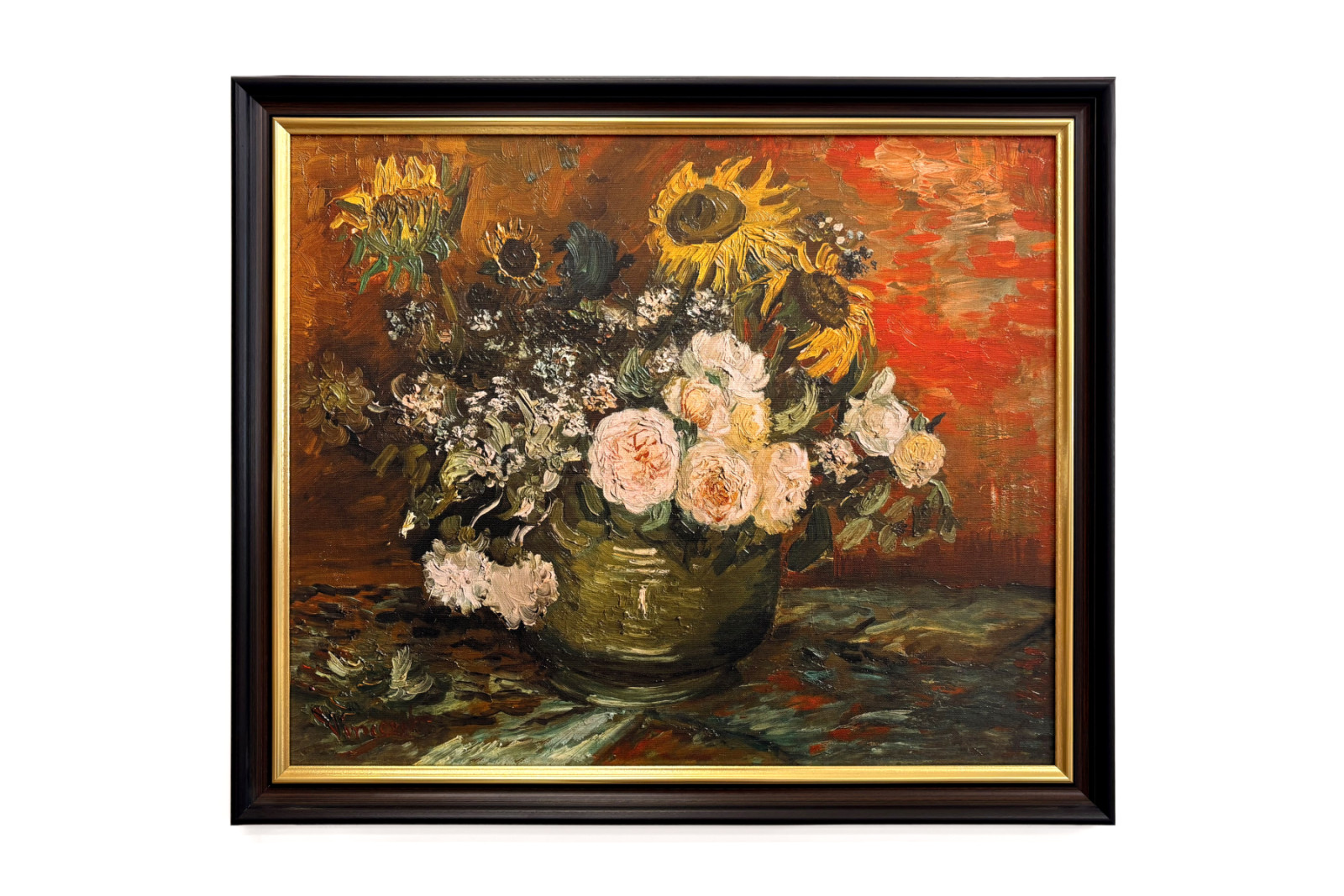 Rosen und Sonnenblumen - Vincent van Gogh
