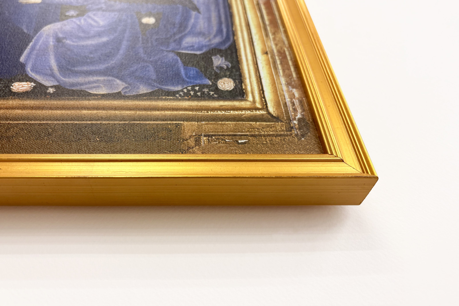 Richard II. wird der Jungfrau und dem Kind von seinem Schutzpatron Johannes dem Täufer und den Heiligen Edward und Edmund vorgestellt, ca. 1395-99 - Master of the Wilton Diptych