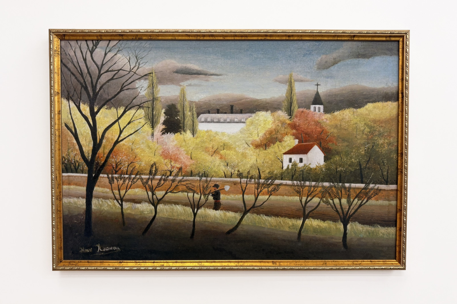 Landschaft mit Bauer - Henri Rousseau