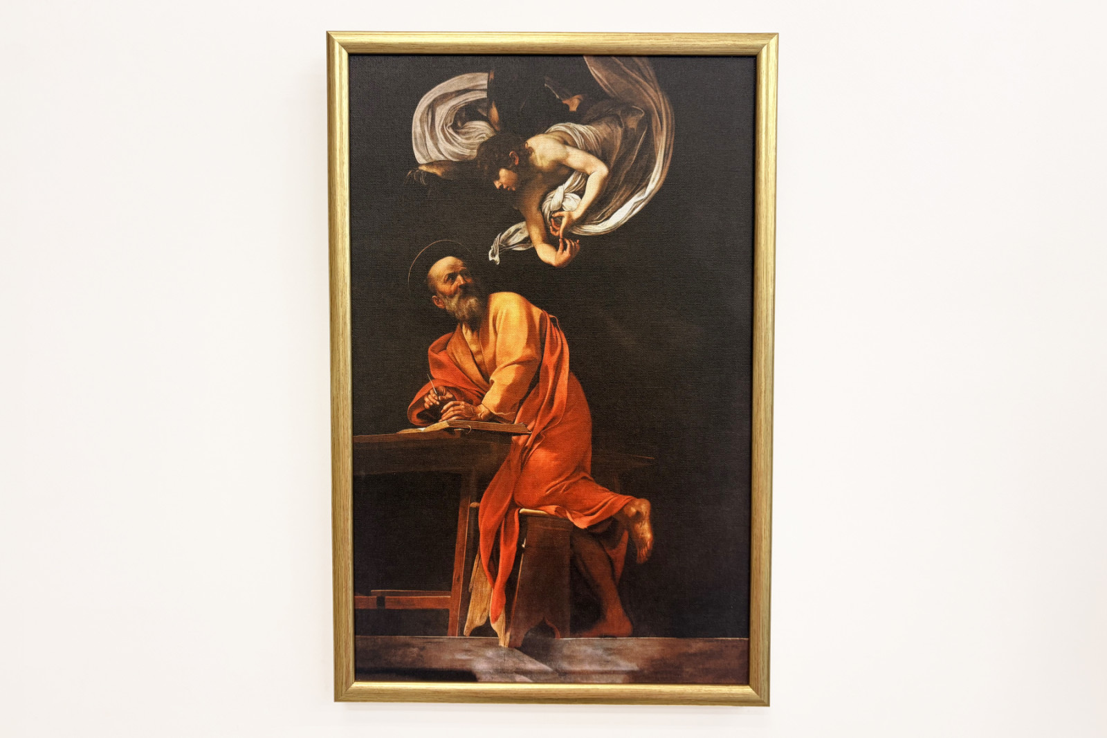 Die Inspiration des Heiligen Matthäus - Michelangelo Merisi Caravaggio