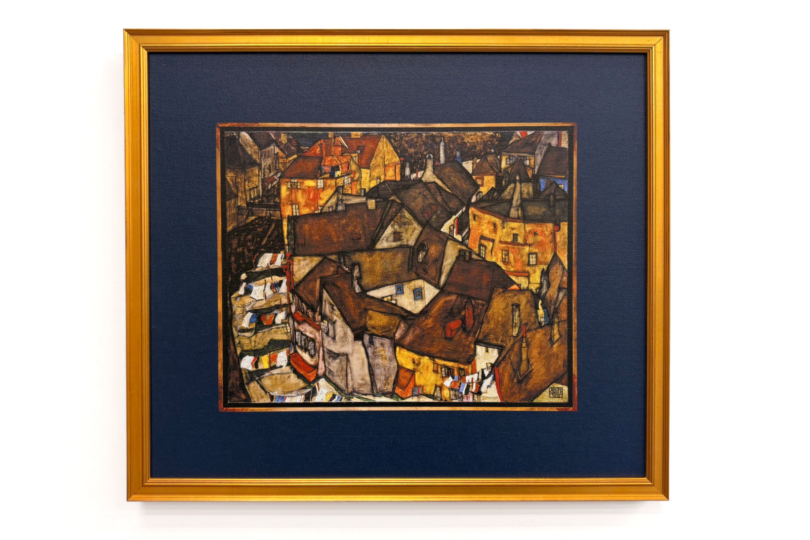 Häuserbogen, Krumau (das heutige Český Krumlov, Tschechoslowakei) (Die kleine Stadt V) - Egon Schiele