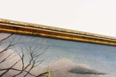 Landschaft mit Bauer
