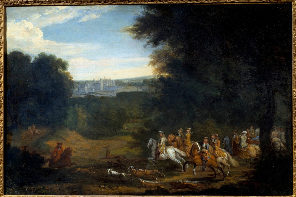 Ludwig XIV. auf der Jagd von Adam Frans van der Meulen