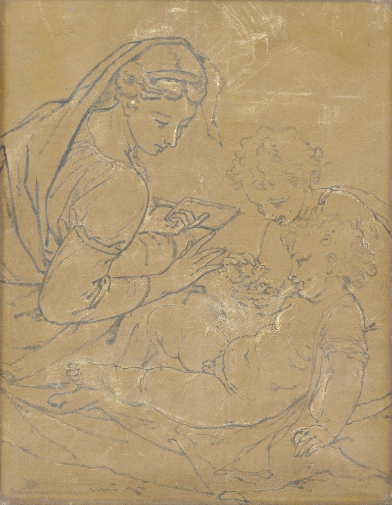 Madonna mit Kind und Johannes dem Täufer von Adriaen van der Werff