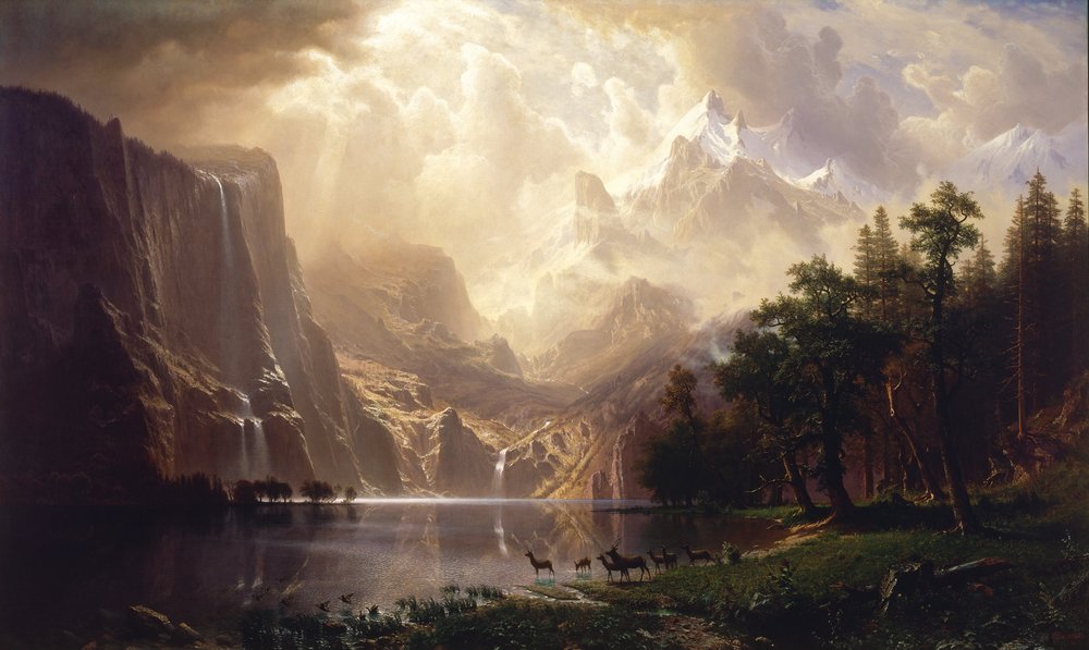 In der Sierra Nevada, Kalifornien von Albert Bierstadt