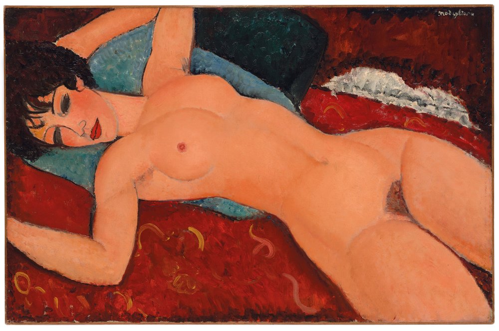 Liegender Akt, 1917-18 von Amedeo Modigliani
