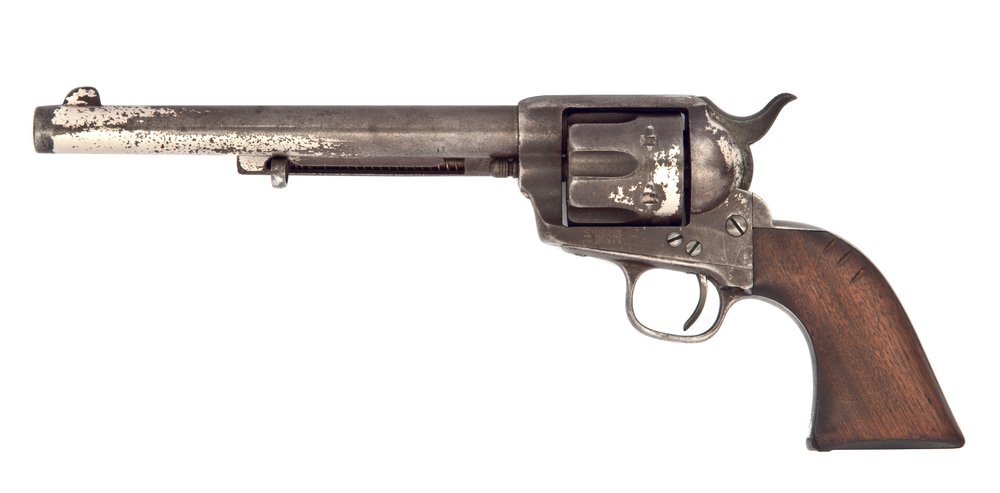 .44-40 sechsschüssiger Single-Action-Armeerevolver „Model 1873“ von Colt, Hartford, 1881 von American School