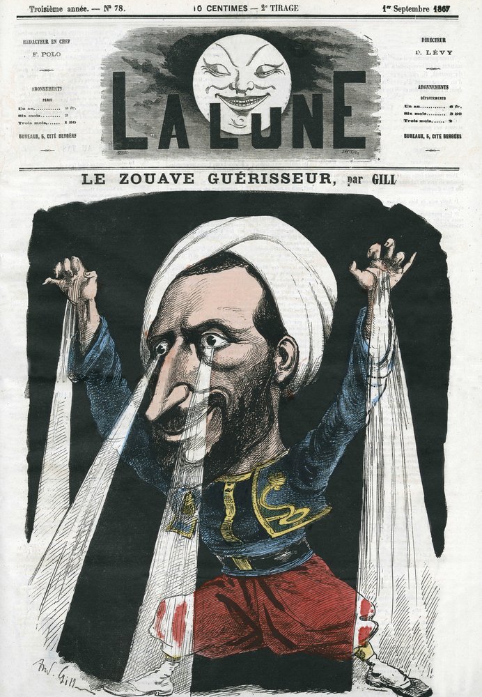 Karikatur von Gill, in "The Moon", 1. September von Andre Gill