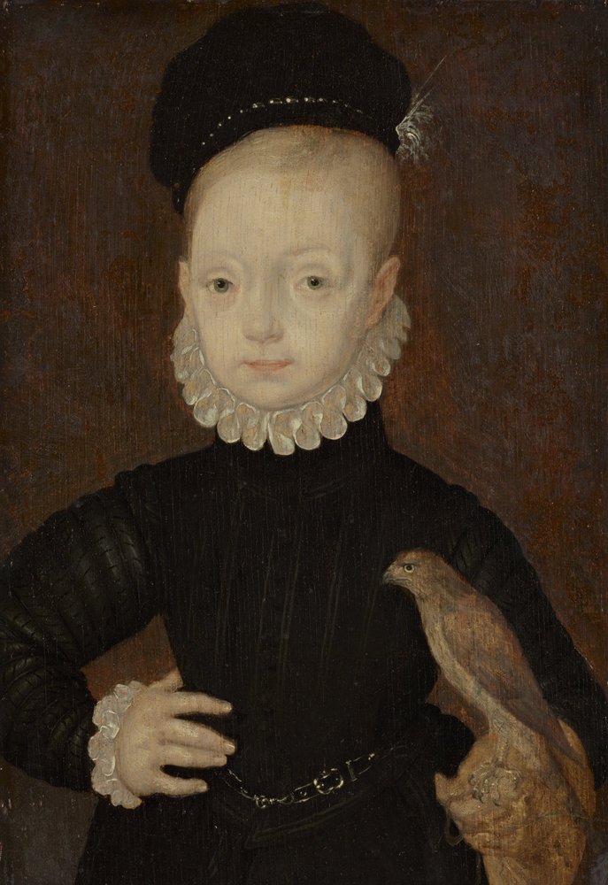 James VI und I, 1566 - 1625. König von Schottland 1567 - 1625. König von England und Irland 1603 - 1625 (als Junge) von Arnold Bronckorst