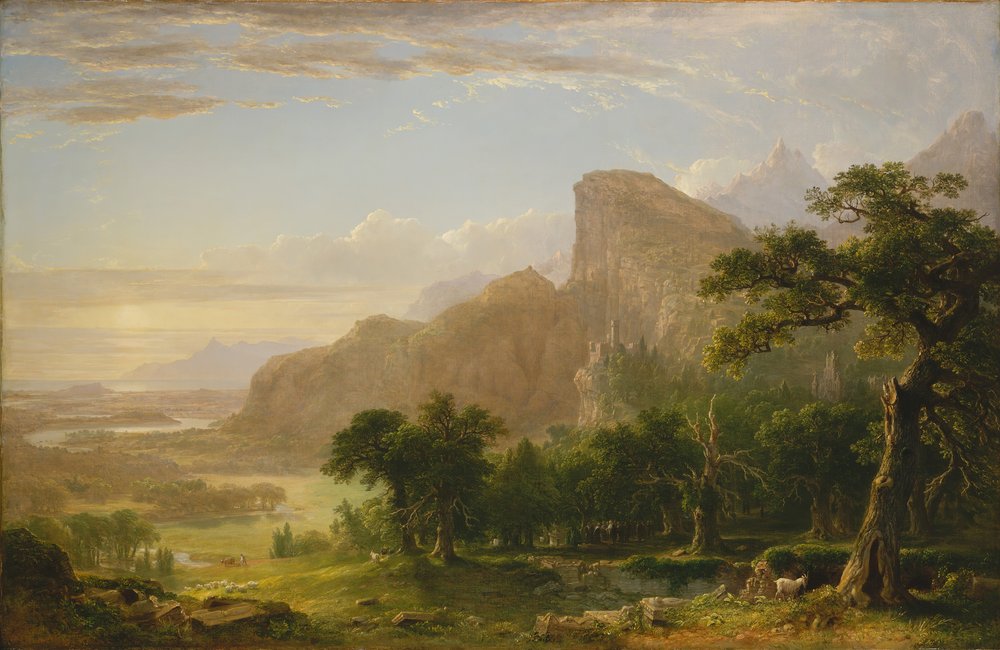 Landschaftsszene aus „Thanatopsis“, 1850 von Asher Brown Durand