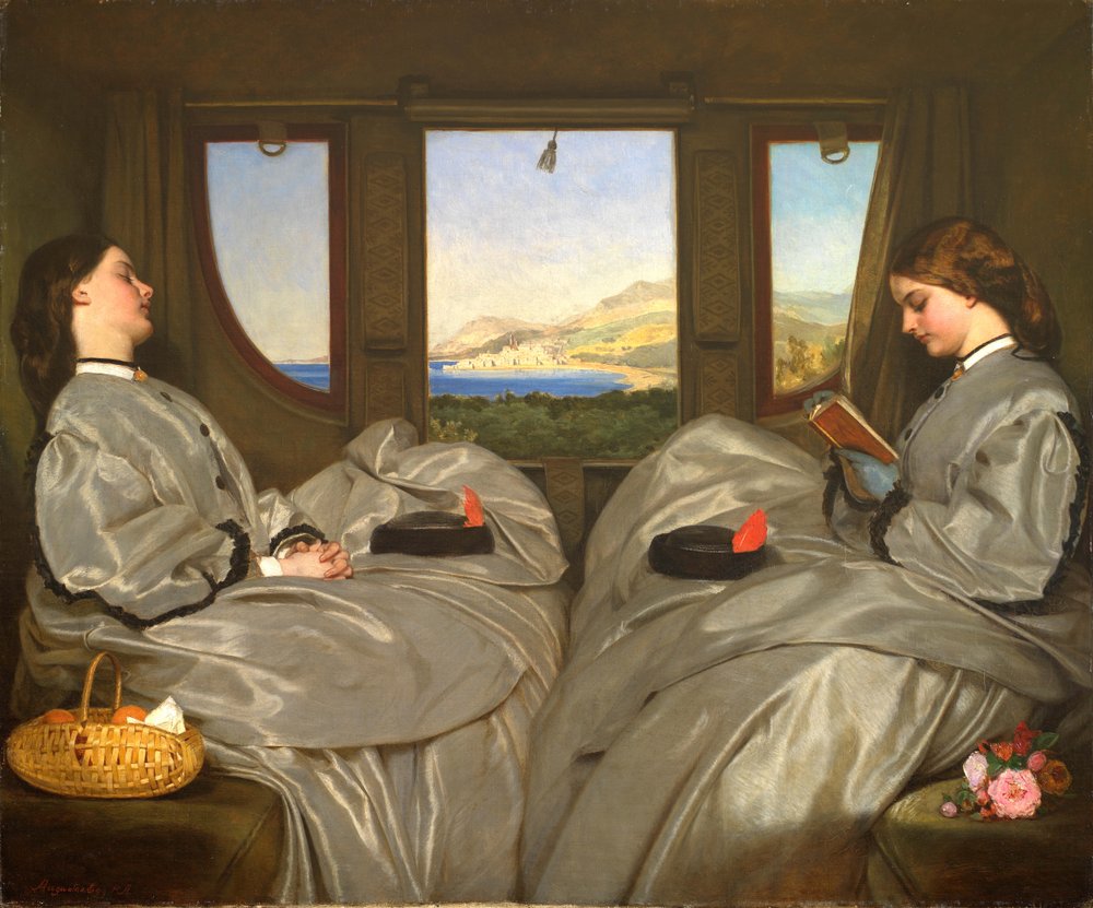 Die Reisegefährtinnen, 1862 von Augustus Leopold Egg