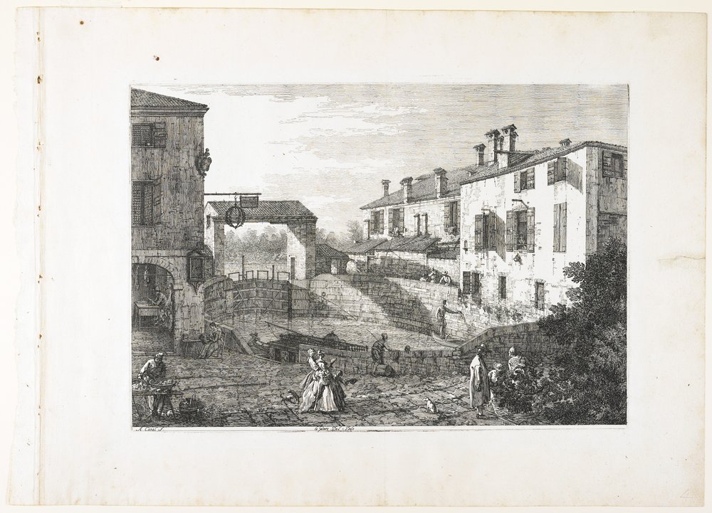 Die Schleusen von Dolo von Giovanni Antonio Canal