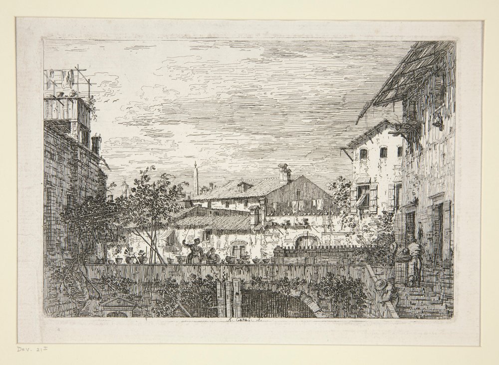 Die Terrasse, aus der Serie Vedute von Canaletto (Giovanni Antonio Canal)