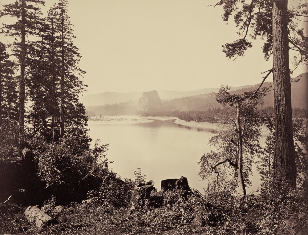 Castle Rock, Columbia River von Carleton E. Watkins