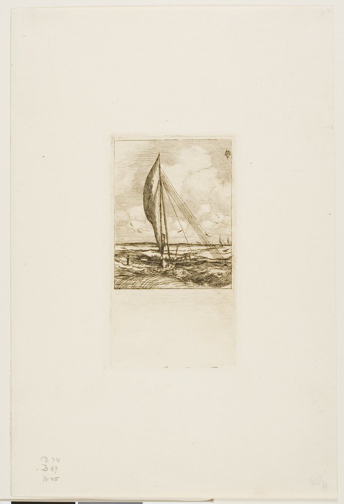 Schnellsegelnde Proa, Mulgrave-Archipel, Ozeanien von Charles Meryon