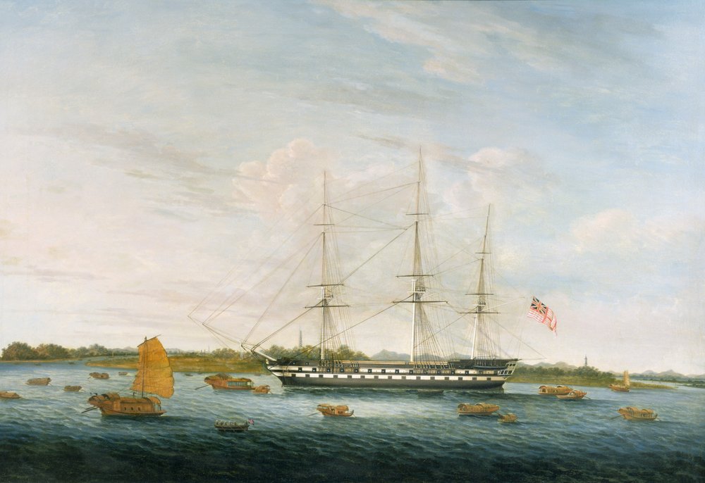 Die Honourable East India Companys The Earl of Balcarras in Kanton, 1816