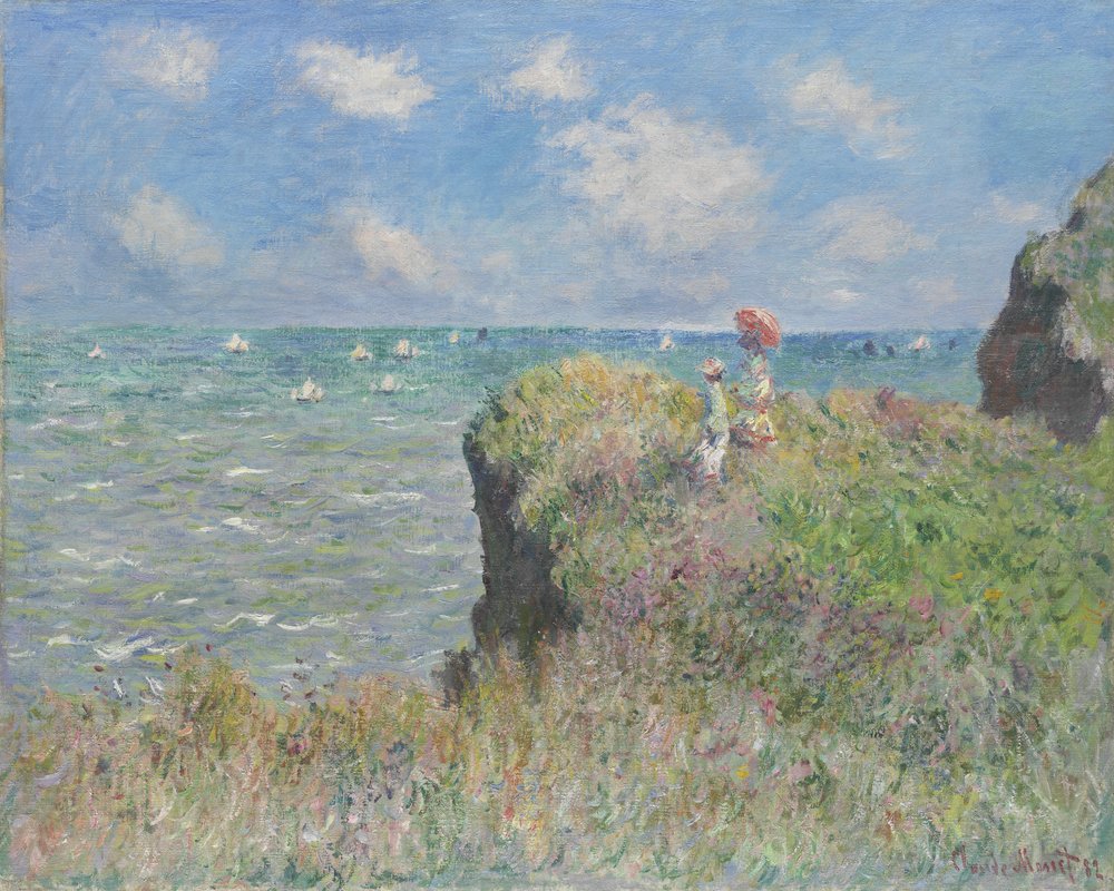 Klippenweg bei Pourville, 1882 von Claude Monet