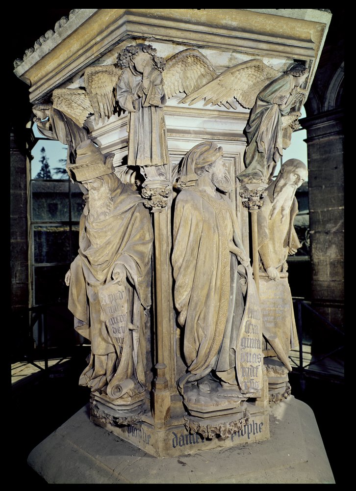 Brunnen des Moses (Detail) von Claus and Malouel, Jean Sluter