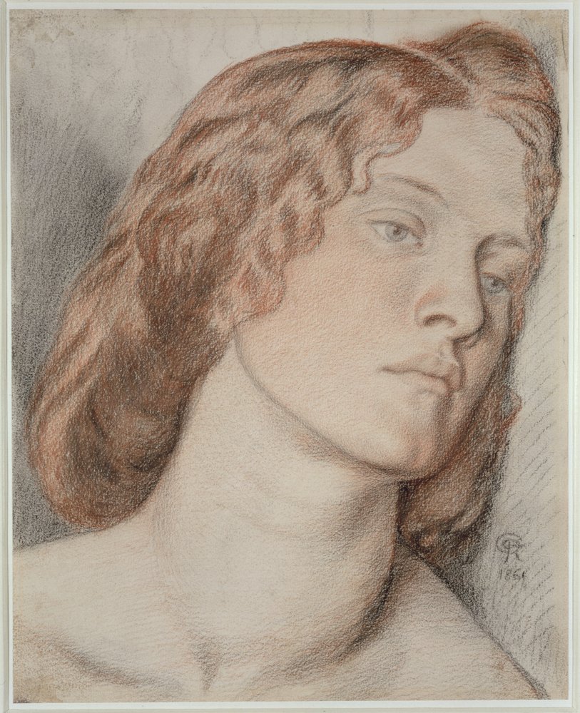 Fanny Cornforth, Studie zu „Die schöne Rosamund“, 1861 von Dante Gabriel Charles Rossetti