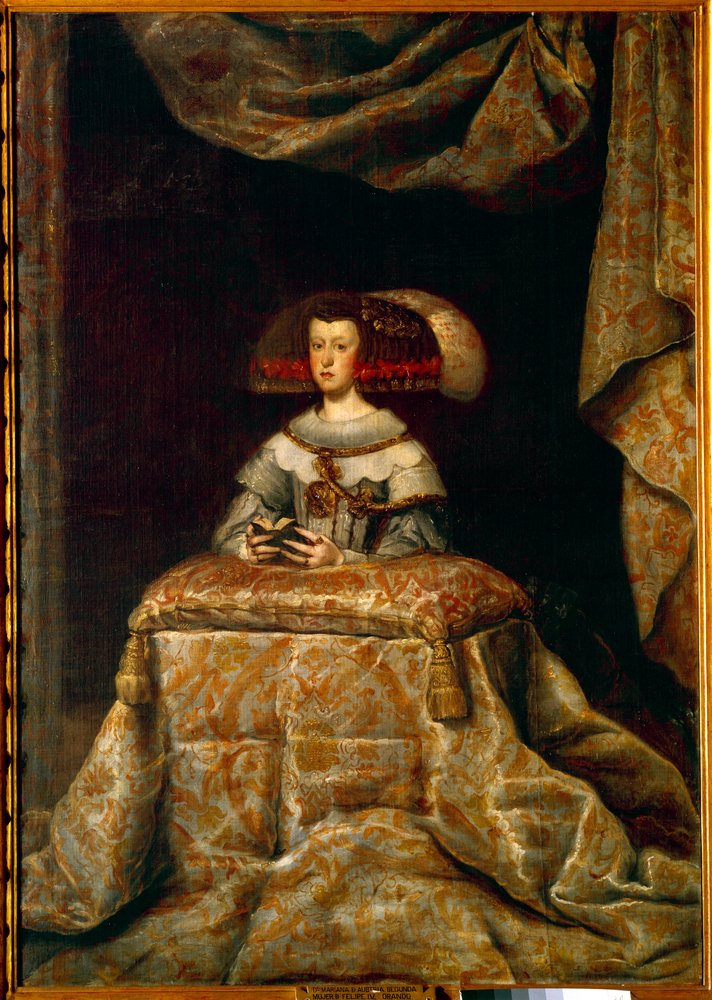 Porträt von Marianne von Österreich (1631-1696) im Gebet. Gemälde von Diego Velasquez (1599-1660) von Diego Velázquez