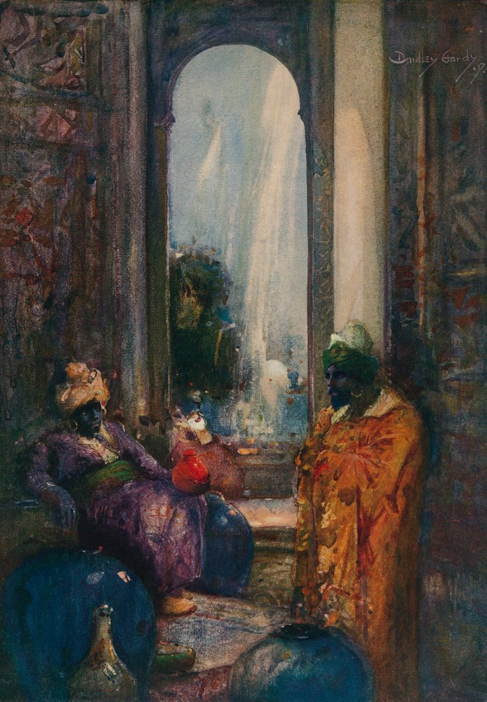 Eine Vision des Ostens - Stufe V, ca. 1920 von Dudley Hardy