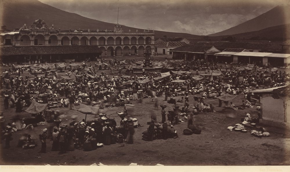 Plaza und Palast des Vizekönigs - Antigua Guatemala von Eadweard Muybridge