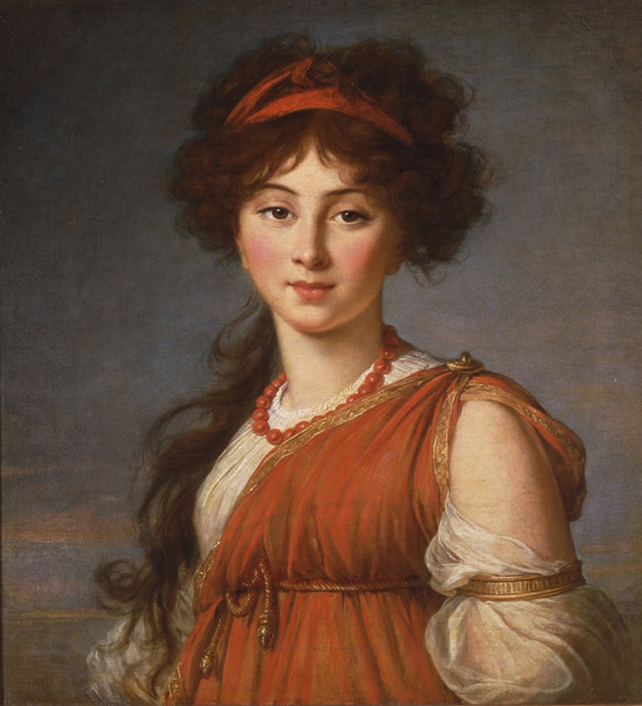 Varvara Ivanovna Naryshkina, geb. Ladomirsky 1785-1840, 1800 von Elisabeth Louise Vigee-Lebrun