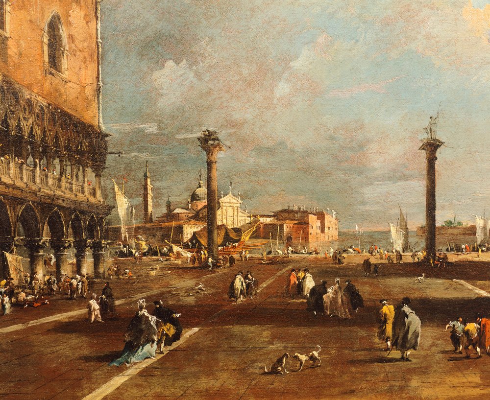 Piazza San Marco in Richtung San Giorgio Maggiore, von Francesco Guardi (1712-1793) von Francesco Guardi