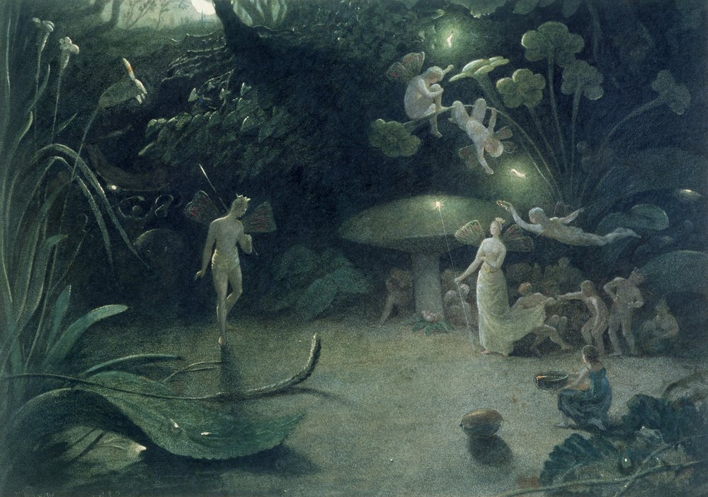 Szene aus „Ein Sommernachtstraum“, 1832 von Francis Danby