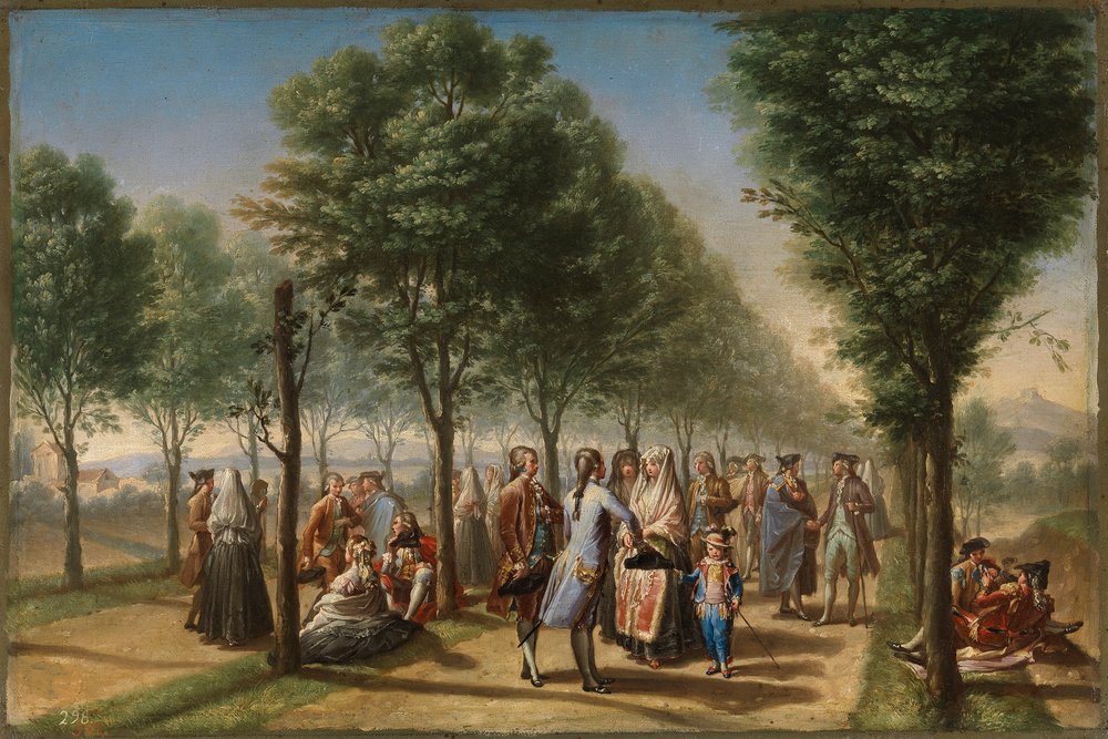 Der Spaziergang der Delicias in Madrid von Francisco Bayeu y Subias