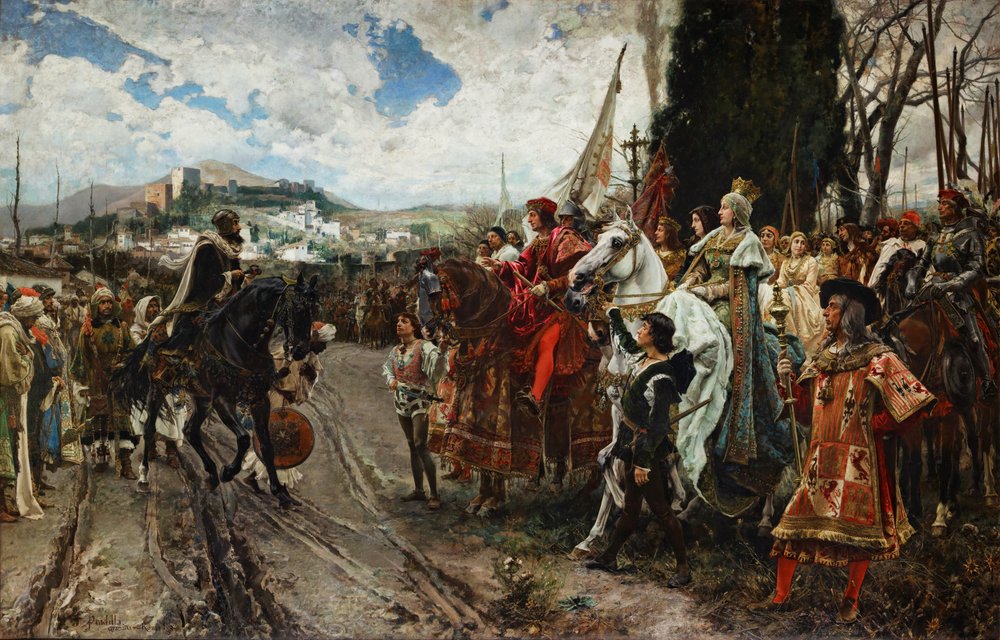 Die Übergabe Granadas im Jahr 1492, 1882 von Francisco Pradilla y Ortiz