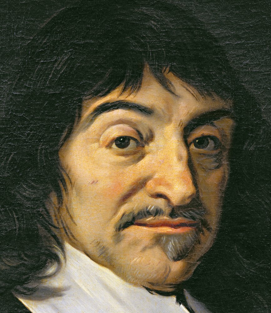 Porträt von Rene Descartes (1596-1650) ca. 1649 (Detail)