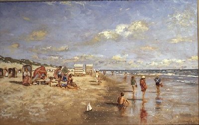Am Strand von Franz Helfferich