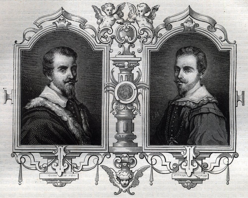 Porträts von Horace (Orazio 1531-1553) und Octave Farnese (Ottavio) von French School