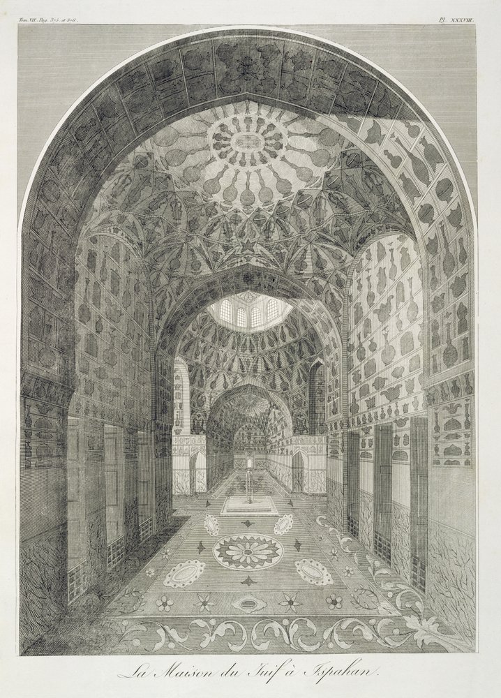 Das Haus des Juden in Isfahan, aus Voyages du Chevalier Chardin en Perse, et autres Lieux d
