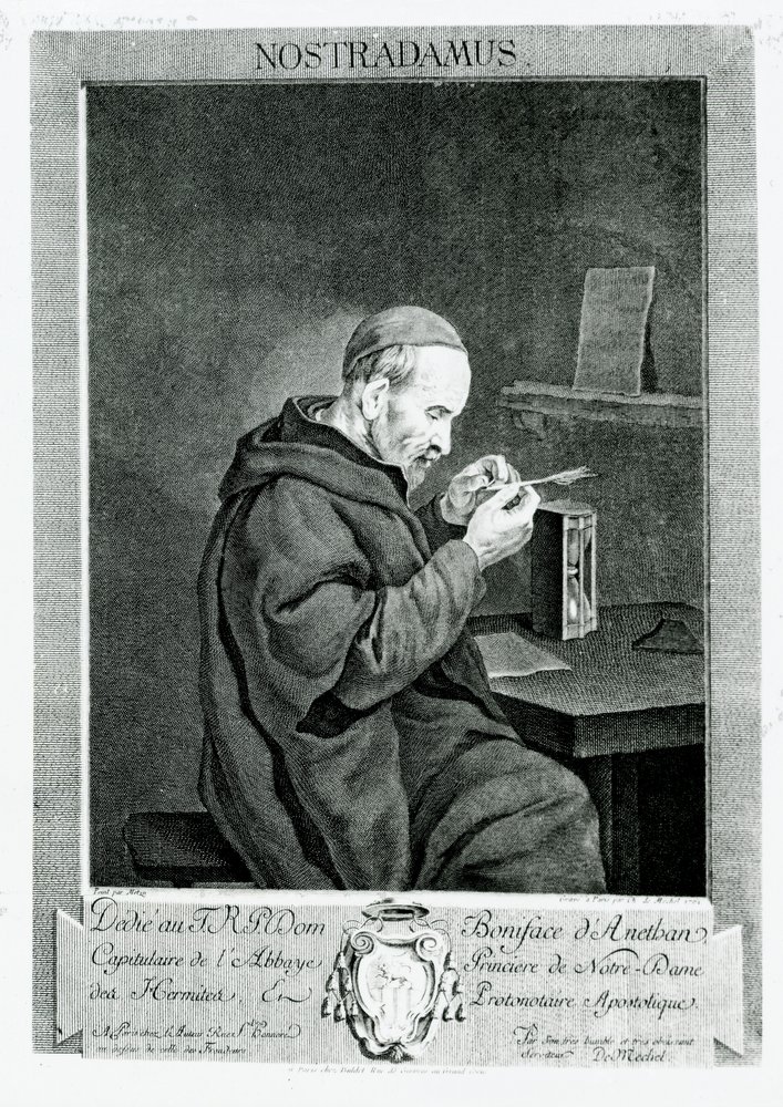 Porträt von Michel Nostradamus, graviert von Christian von Mechel, 1762 von Gabriel Metsu