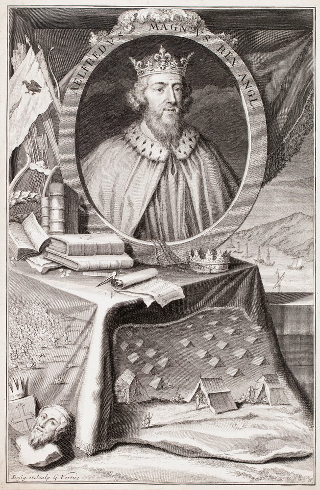 Porträt Alfreds des Großen von George Vertue