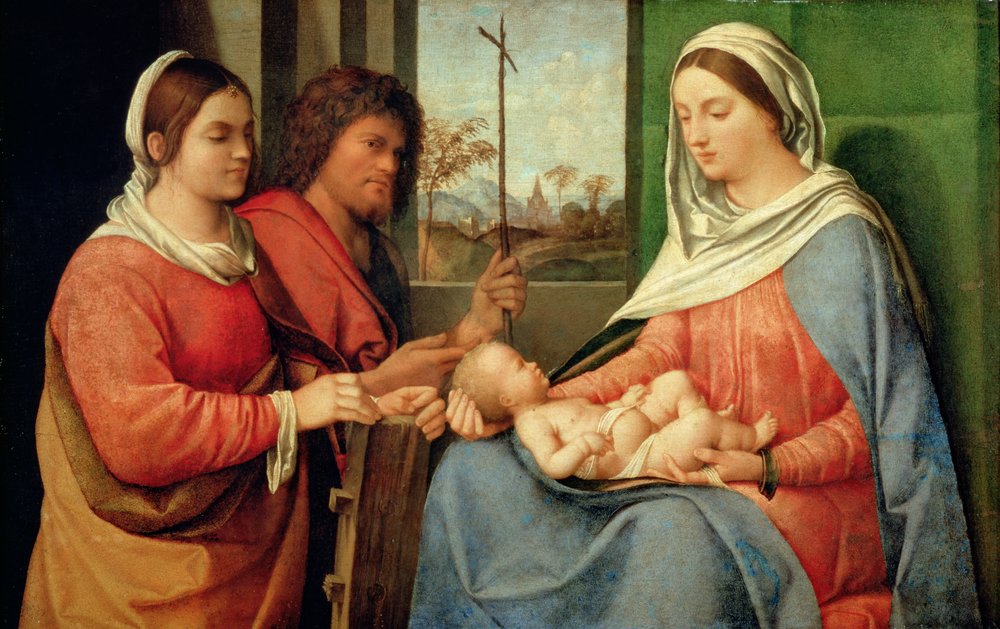Madonna mit Kind und Heiligen von Giorgio Giorgione