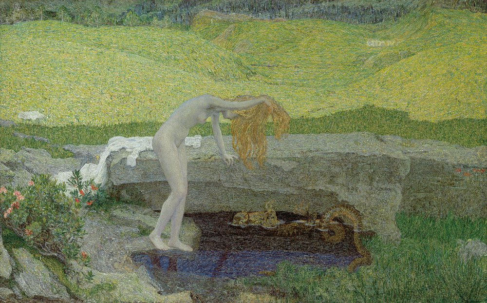 Eitelkeit, die Quelle des Bösen von Giovanni Segantini