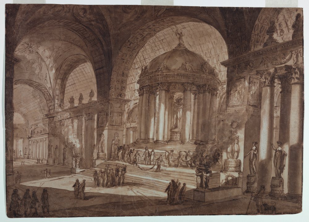 Bühnenbild, Tempel der Liebe von Giuseppe Barberi