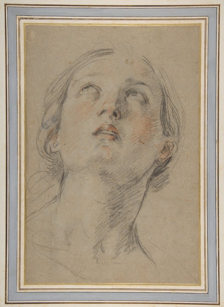 Kopf einer aufblickenden Frau (Judith) von Guido Reni