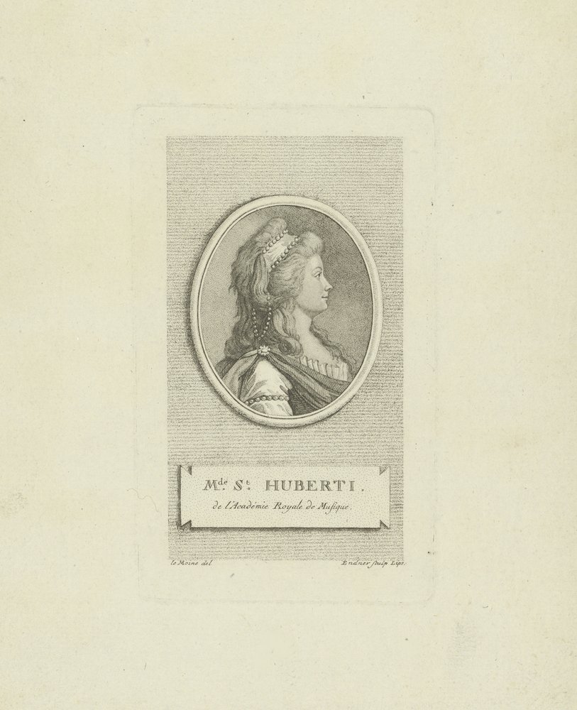 Porträt der Opernsängerin Antoinette Saint-Huberty 1756-1812, ca. 1790 von Gustav Georg Endner
