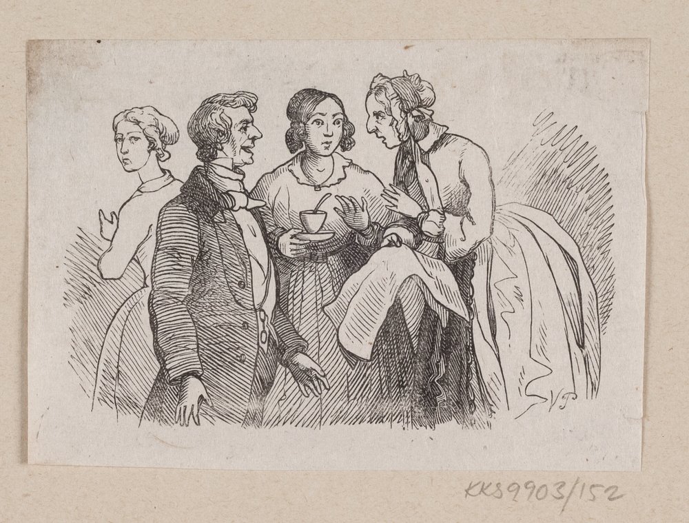 Illustration zu "Es ist ganz gewiss" in H.C. Andersen, "Märchen und Geschichten", Band 2 von H.P. Hansen