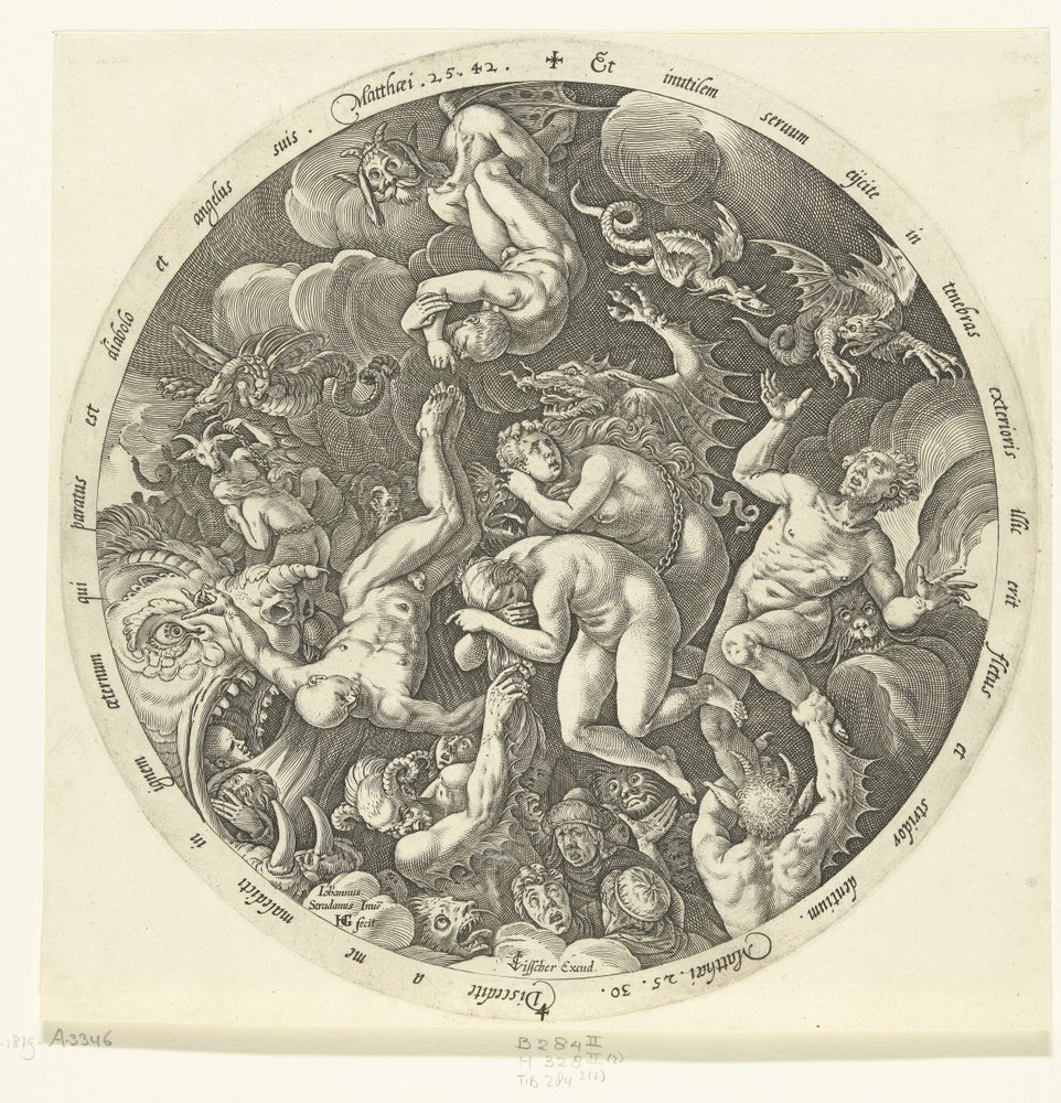 Die Verdammten betreten die Hölle, Das Jüngste Gericht (Serientitel) von Hendrick Goltzius