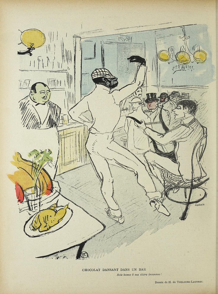 Chocolat tanzt in einer Bar von Henri de Toulouse-Lautrec