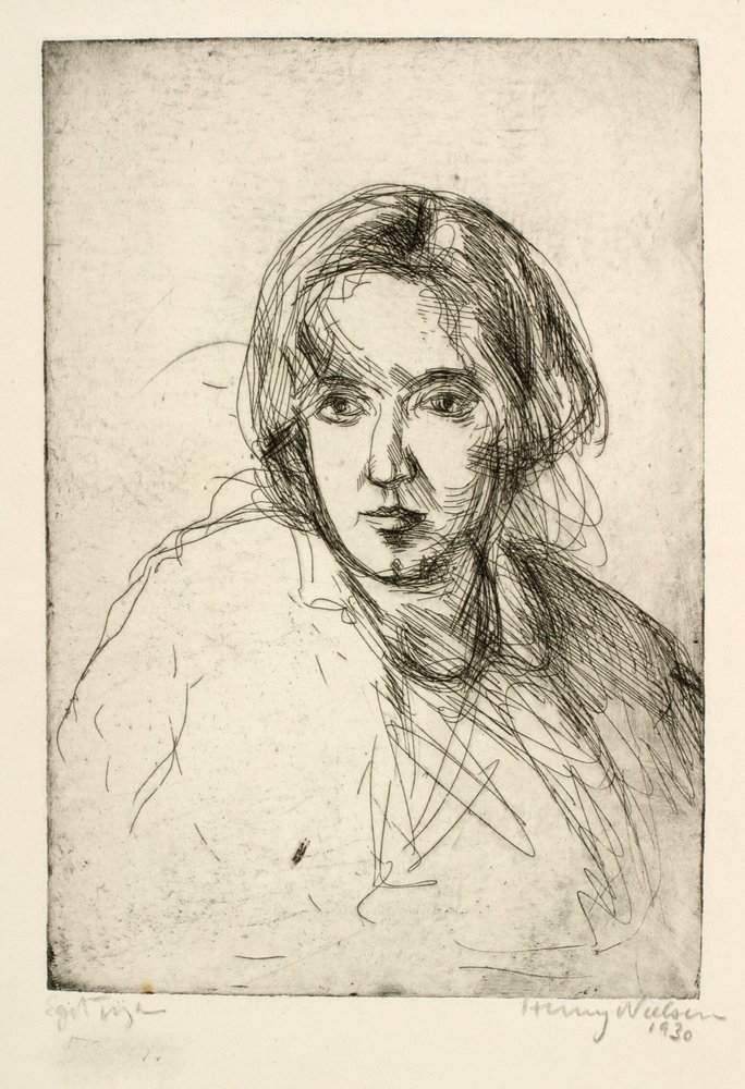Frauenporträt von Henry Nielsen