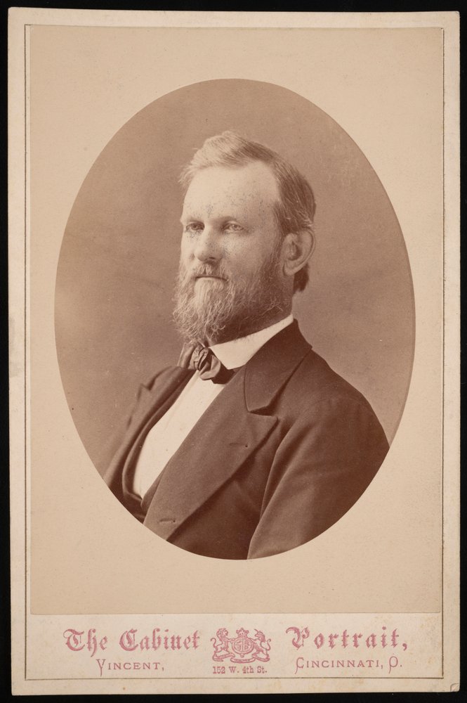 Porträt von J.H. White, zwischen 1874 und 1881 von J and W Vincent
