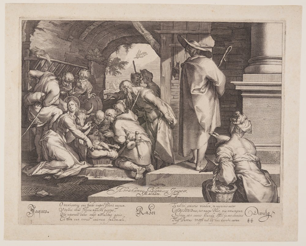 Die Anbetung der Hirten von Jacob Matham