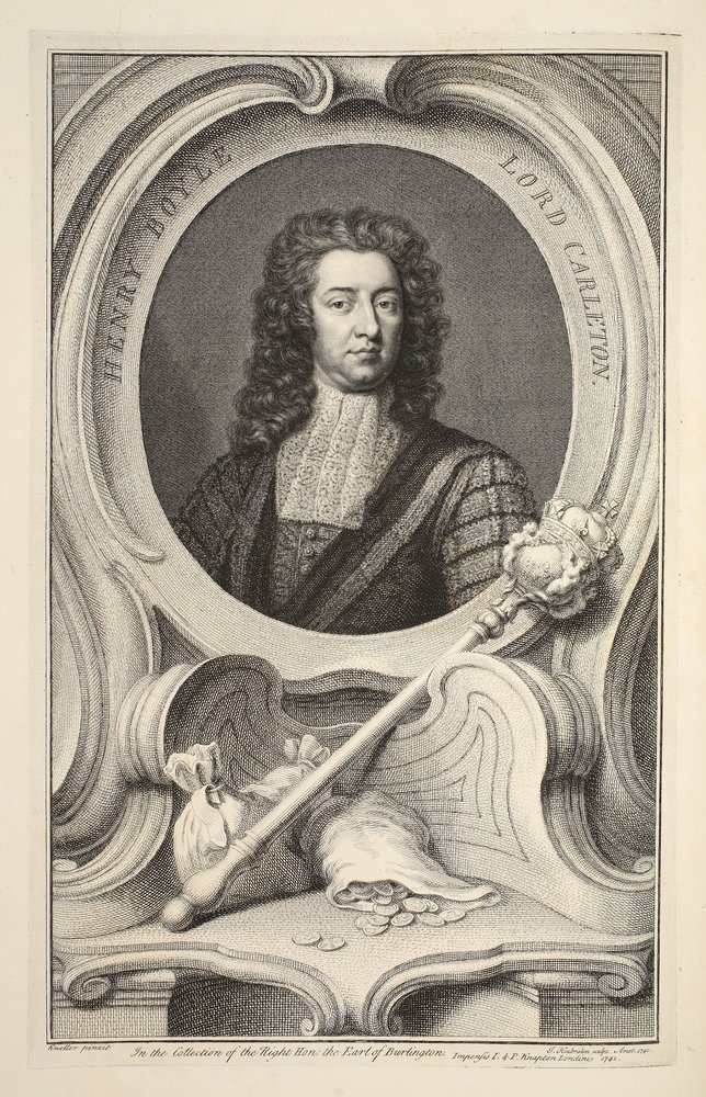 Porträt von Henry Boyle, Lord Carleton, Illustration aus 'Heads of ...